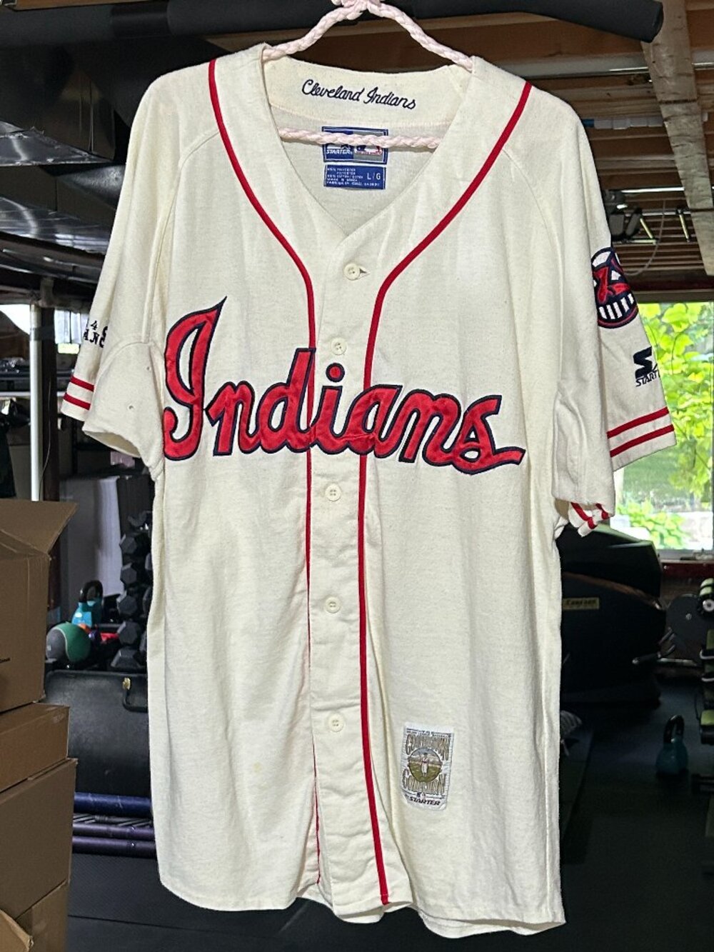 Vintage Cleveland Indians Baseball Jersey – Men’s Large